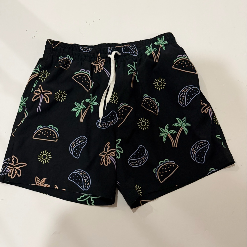 Chubbies Men’s Black Tropical Taco Print Shorts M - Picture 2 of 5